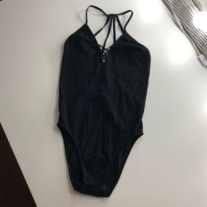 Xhilaration Ribbed Body Suit